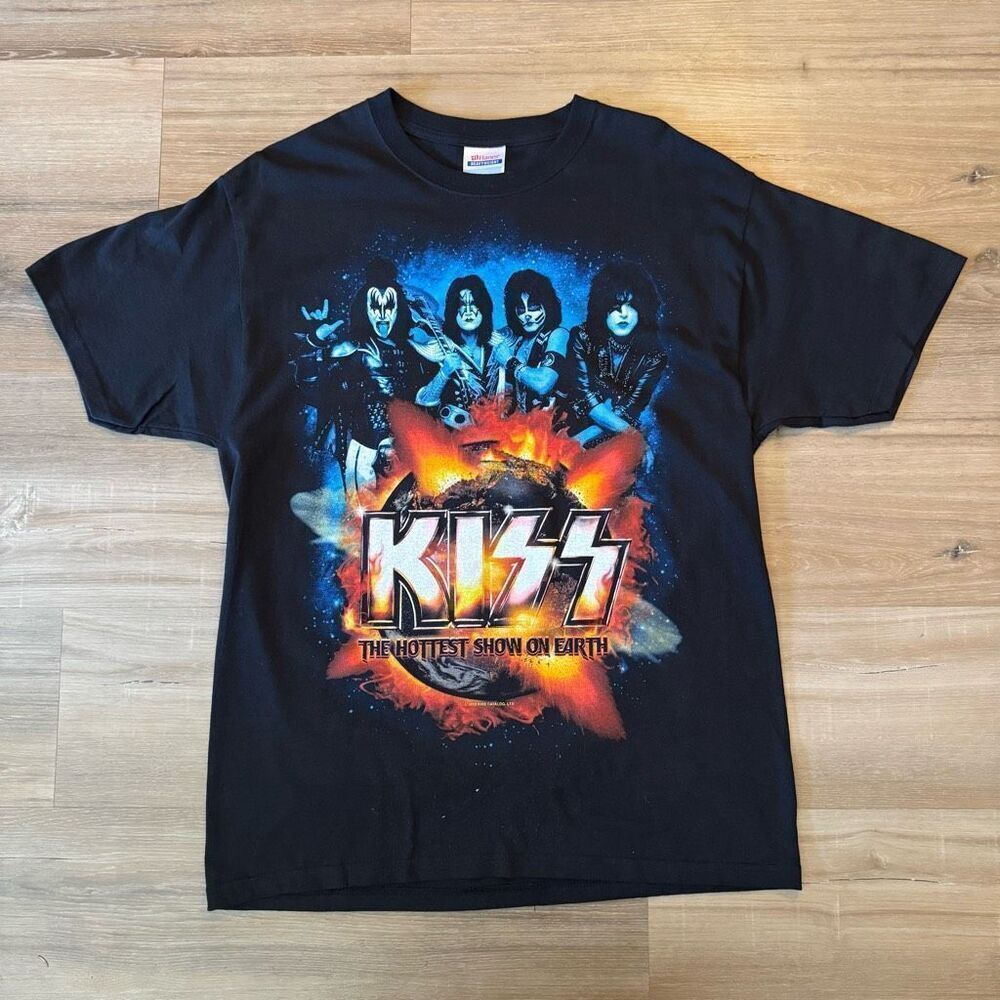 Kiss 2010 The Hottest Show On Earth Men’s Large Black Tour Shirt Official Merch